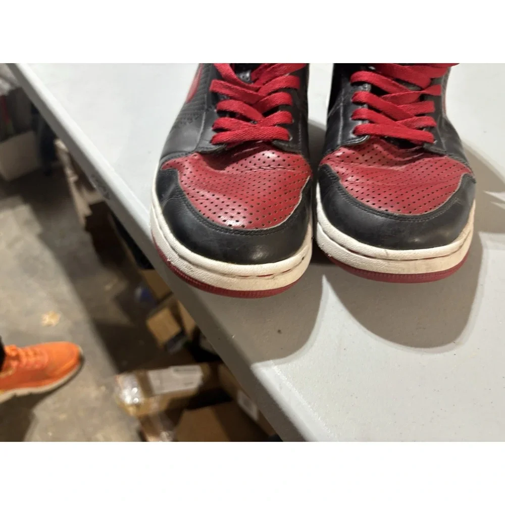 Nike Air Jordan 1‎ Retro 2009 Alpha Bred 392813-001 Men 11 Varsity Red Sneakers